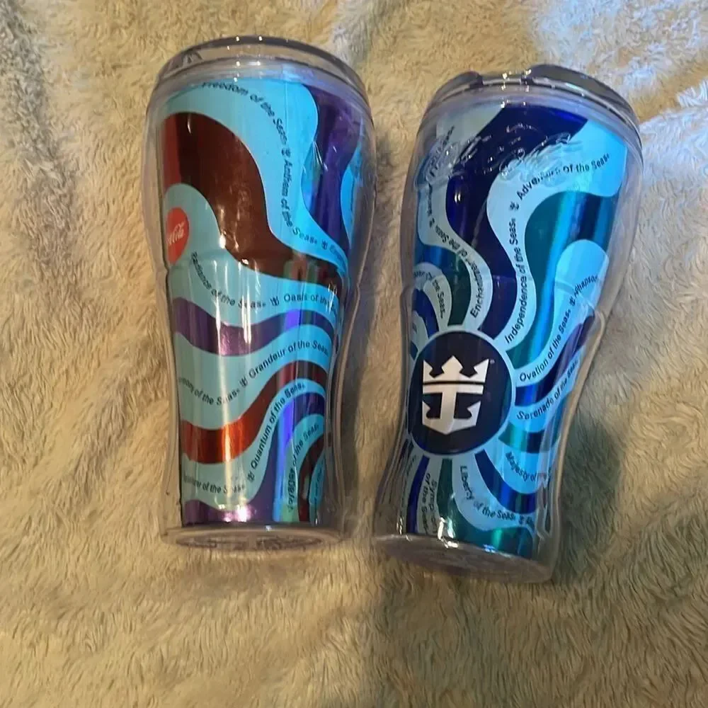 Royal Caribbean cups with lids